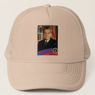 Richard Nixon Baseball Card Trucker Hat