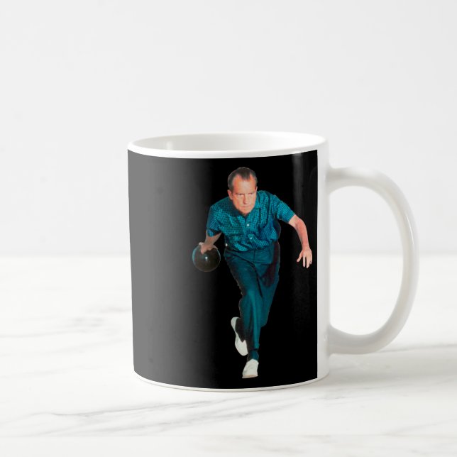 Richard Nixon Bowling  Coffee Mug (Right)