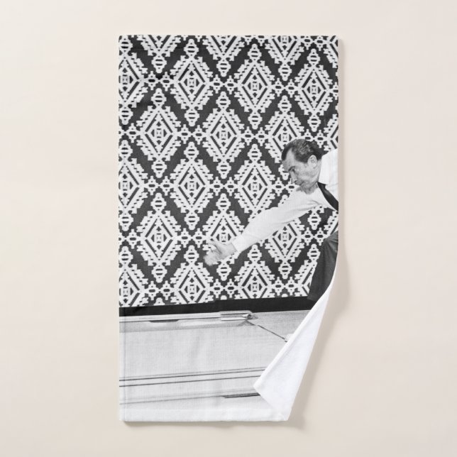 Richard Nixon Bowling Hand Towel (Hand Towel)