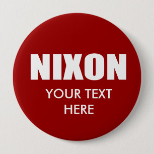 RICHARD NIXON Election Gear 10 Cm Round Badge