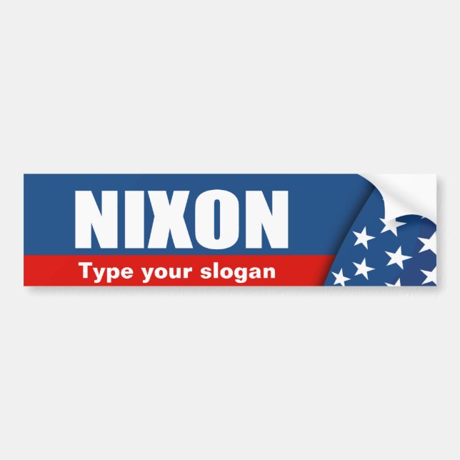 RICHARD NIXON Election Gear Bumper Sticker (Front)