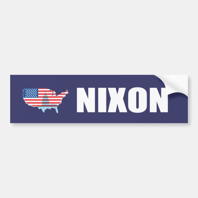 RICHARD NIXON Election Gear Bumper Sticker (Front)