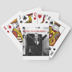 Richard Nixon "Miss Me Yet?" Funny Gifts & Tees Playing Cards