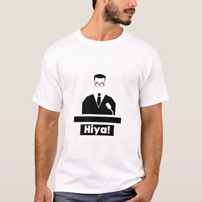 Richard Osman’s “Hiya!” T-Shirt (Front)
