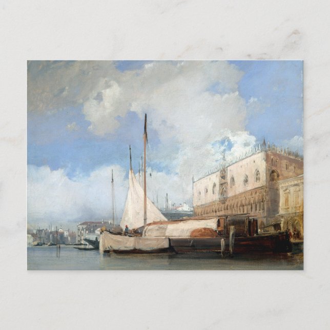 Richard Parkes Bonington The Doge's Palace, Venice Postcard (Front)
