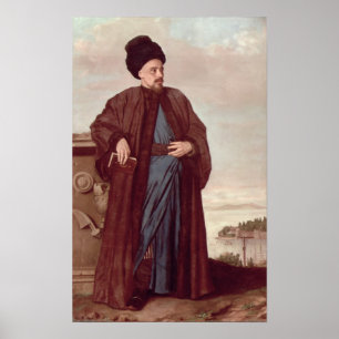 Richard Pococke in oriental costume, 1738 Poster