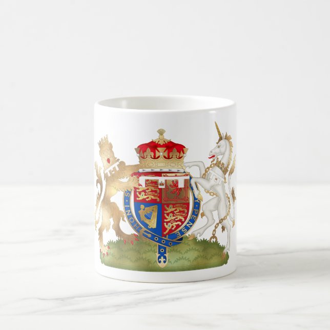 Richard the Lion Heart Coat of Arm Coffee Mug (Center)