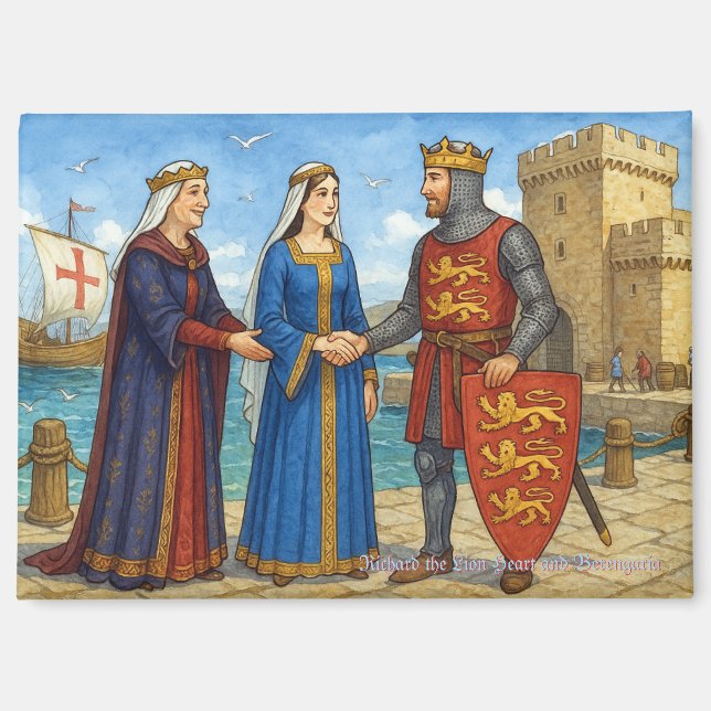 Richard the Lion Heart meets Berengaria Magnet (Front)