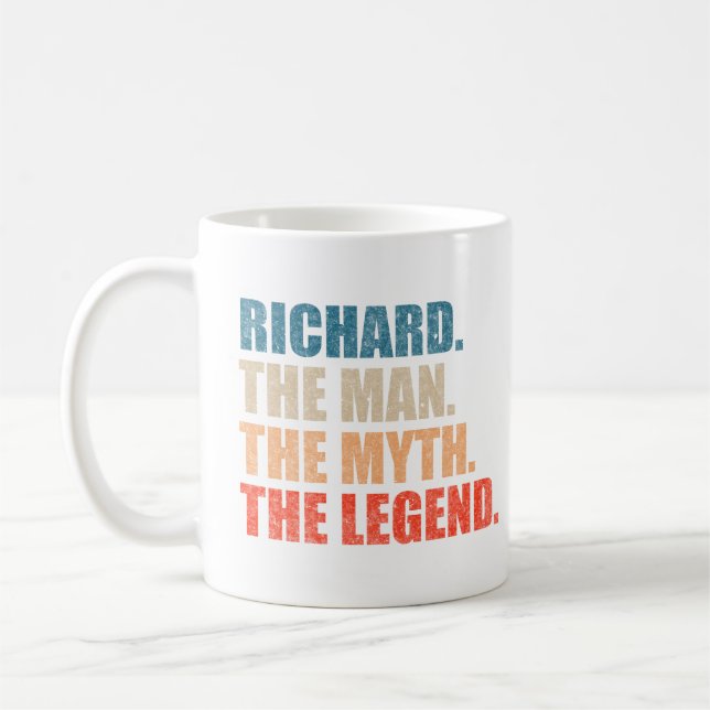 Richard The Man The Myth The Legend Coffee Mug (Left)