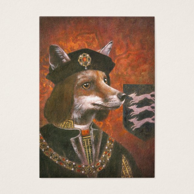 Richard The Third Fox ACEO Business Card (Front)