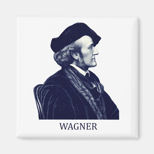 Richard Wagner, blue Magnet (Front)