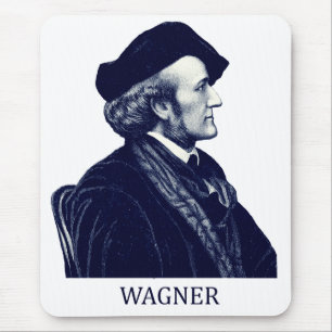 Richard Wagner, blue Mouse Pad