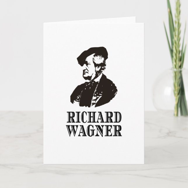 Richard Wagner Classical Music Composer Classic Card (Front)