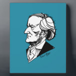 Richard Wagner Plaque<br><div class="desc">Graphic portrait of composer</div>
