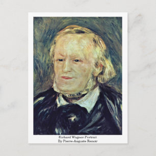 Richard Wagner-Portrait By Pierre-Auguste Renoir Postcard