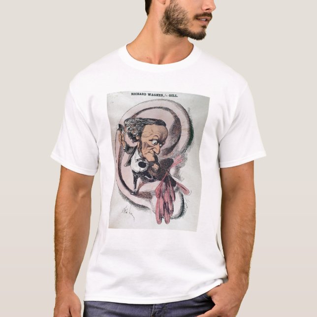 Richard Wagner splitting the ear drum of world T-Shirt (Front)