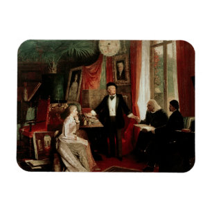 Richard Wagner with Franz Liszt and Liszt's daught Magnet