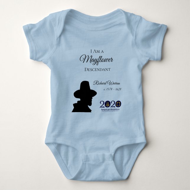 Richard Warren Mayflower Baby Bodysuit (Front)
