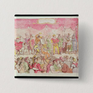 Richardson's Theatre, published by Ackermann's 15 Cm Square Badge