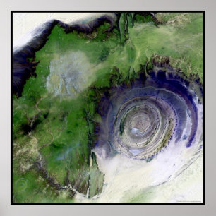 Richat Structure Mauritania Africa Poster