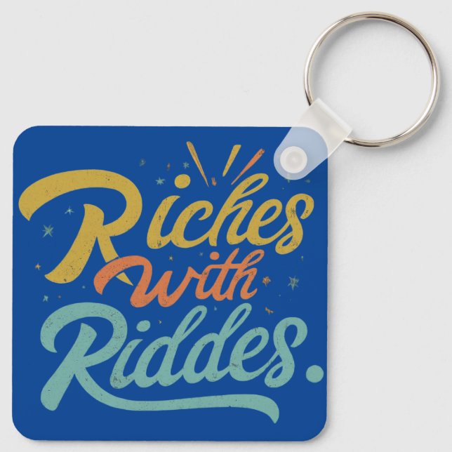 riches in riddles key ring (Back)