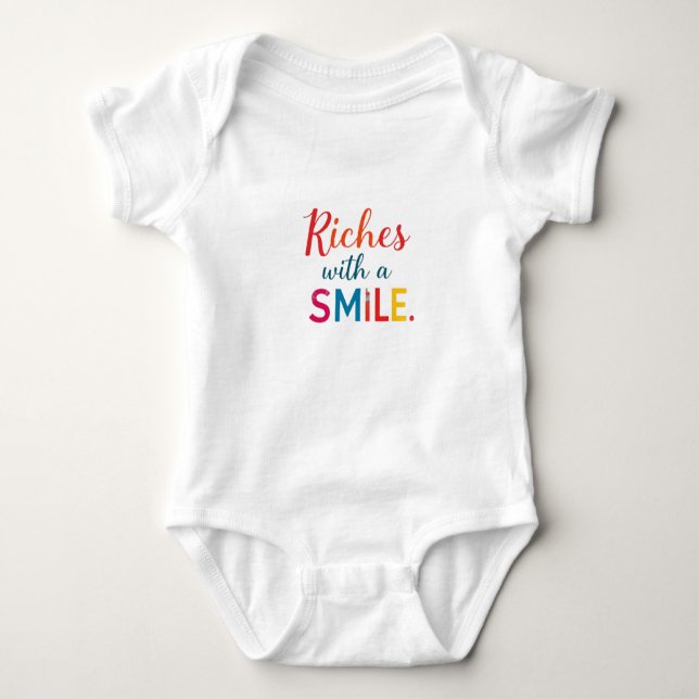 Riches with a Smile Baby Bodysuit (Front)