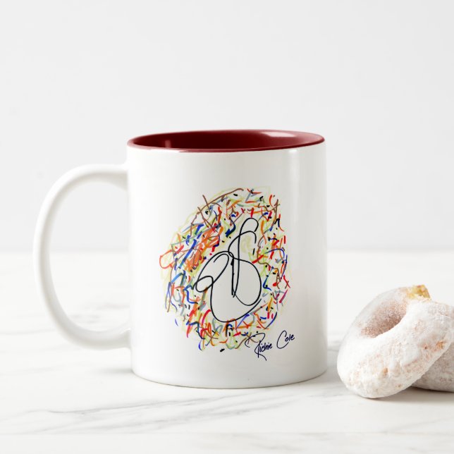 Richie Cole Original Art Mug (With Donut)