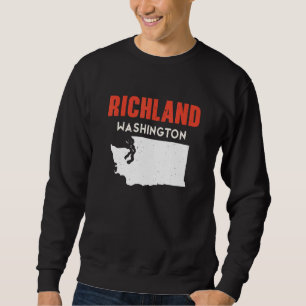 Richland Washington USA State America Travel Washi Sweatshirt