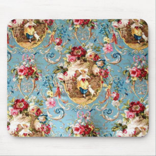 Richloom Fragonard Cornflower Blue French Country Mouse Pad