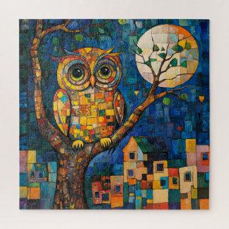 Richly Colored Owl Jigsaw Puzzle