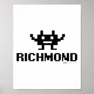 Richmond 8-bit Gamer City  Poster