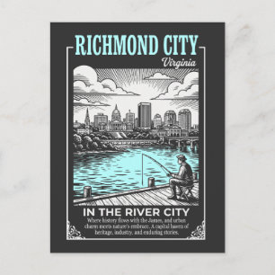 Richmond City Virginia In The River City Postcard