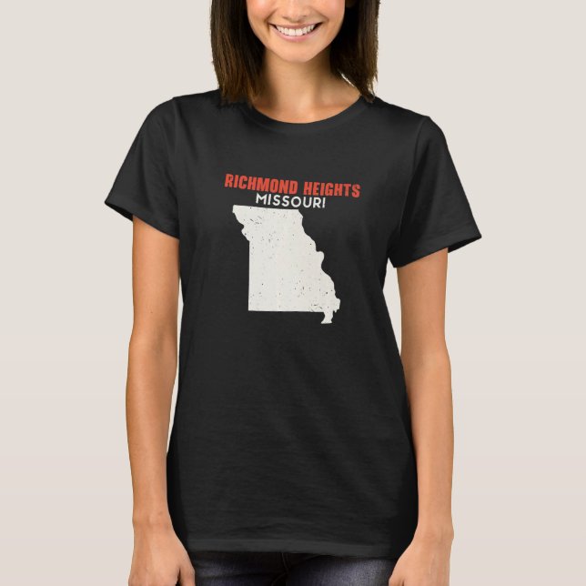Richmond Heights Missouri USA State America Travel T-Shirt (Front)