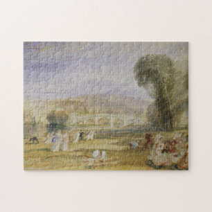 Richmond Hill and Bridge, Surrey Jigsaw Puzzle