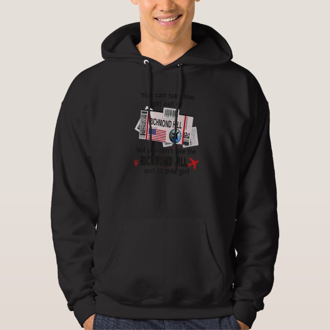 Richmond Hill Girl  Richmond Hill Boarding Pass Hoodie (Front)