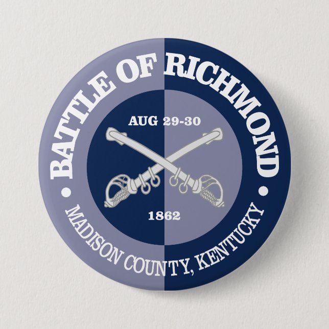 Richmond Ky (B&G) 7.5 Cm Round Badge (Front)