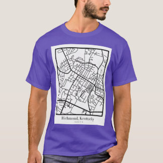 Richmond Ky map Oversized T-Shirt