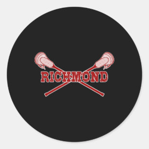 Richmond Lacrosse Lax Sticks Classic Round Sticker