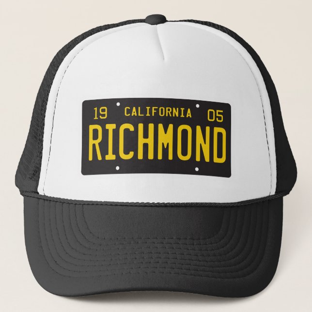 Richmond License Plate Hat (Front)