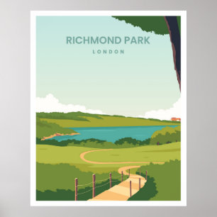 Richmond Park London Poster