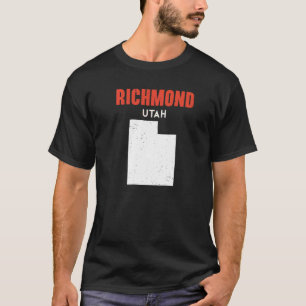 Richmond Utah USA State America Travel Utahan   T-Shirt