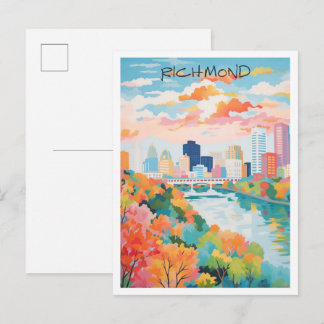 Richmond Virginia Art Travel Postcard