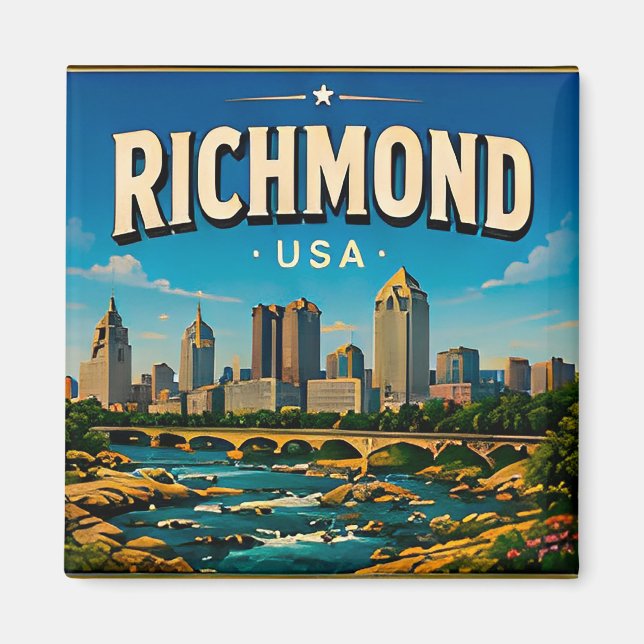 Richmond Virginia Capitol Square Magnet (Front)