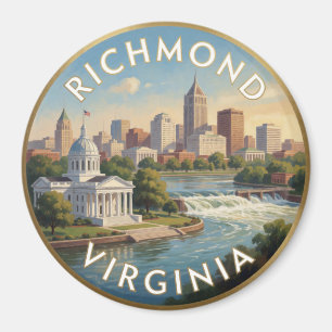 Richmond Virginia Capitol Travel Magnet