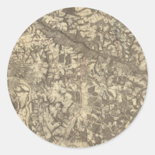 Richmond, Virginia Classic Round Sticker