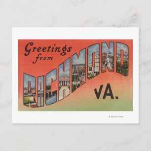 Richmond, Virginia - Large Letter Scenes 3 Postcard