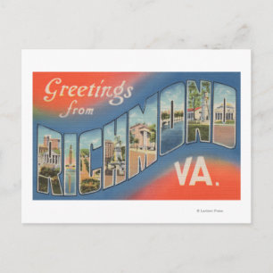 Richmond, Virginia - Large Letter Scenes 4 Postcard