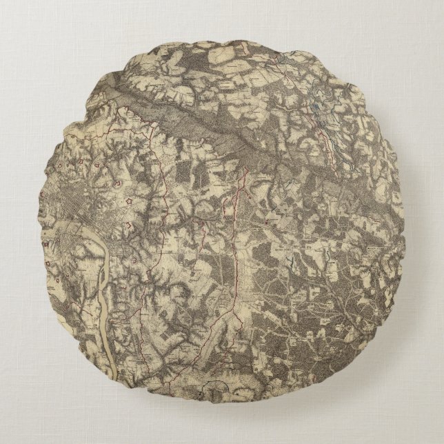 Richmond, Virginia Round Cushion (Front)