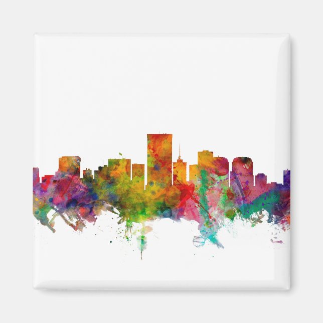Richmond Virginia Skyline Magnet (Front)