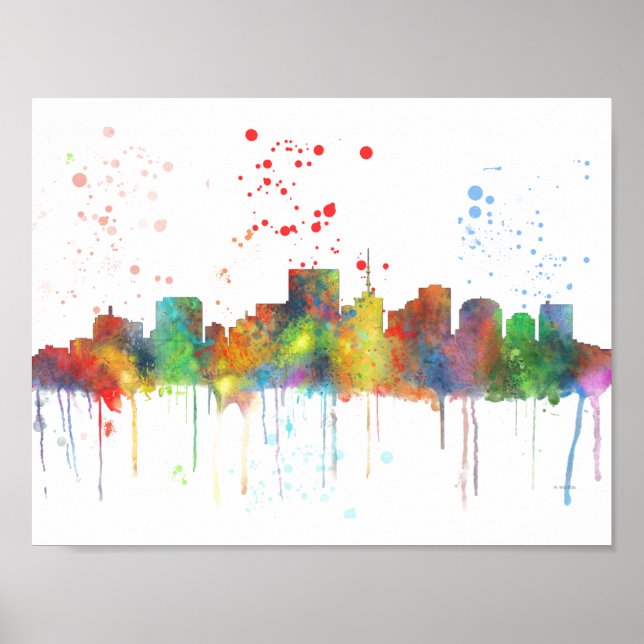 RICHMOND VIRGINIA SKYLINE POSTER (Front)